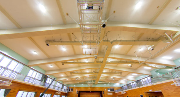第二中学校屋内運動場天井等落下防止対策事業