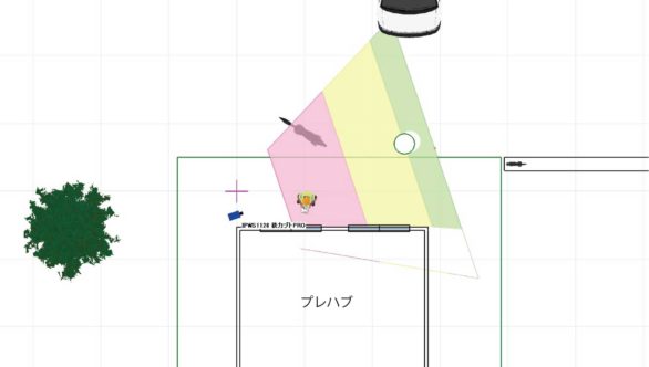 プレハブ倉庫平面図