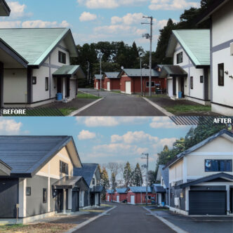 M地区外国人ハウス外壁塗装工事（三沢市）