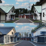 M地区外国人ハウス外壁塗装工事(三沢市)